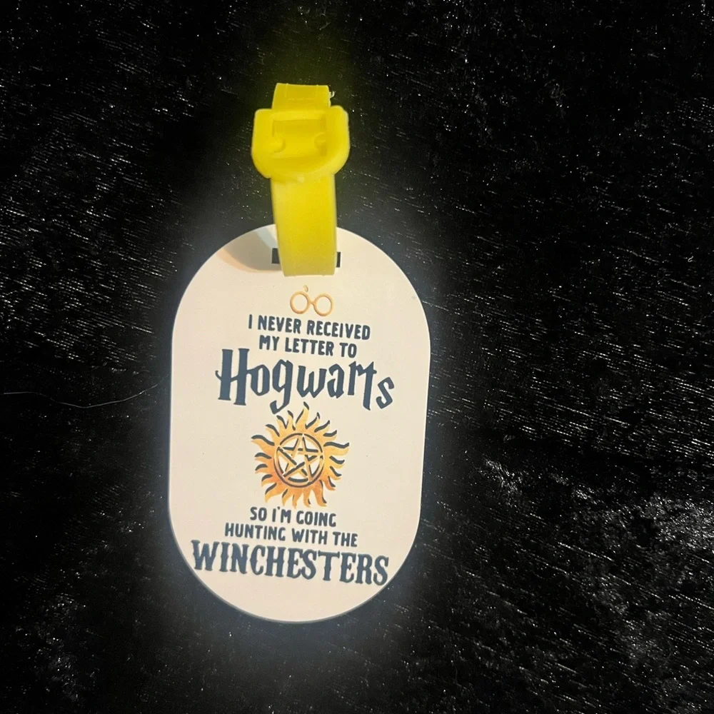Supernatural Hogwarts - Custom Hardboard Luggage Tags – Personalize Your Travel!